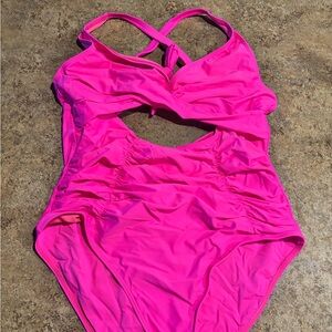 Shecurve Vibrant Pink Women's One Piece Swimsuit